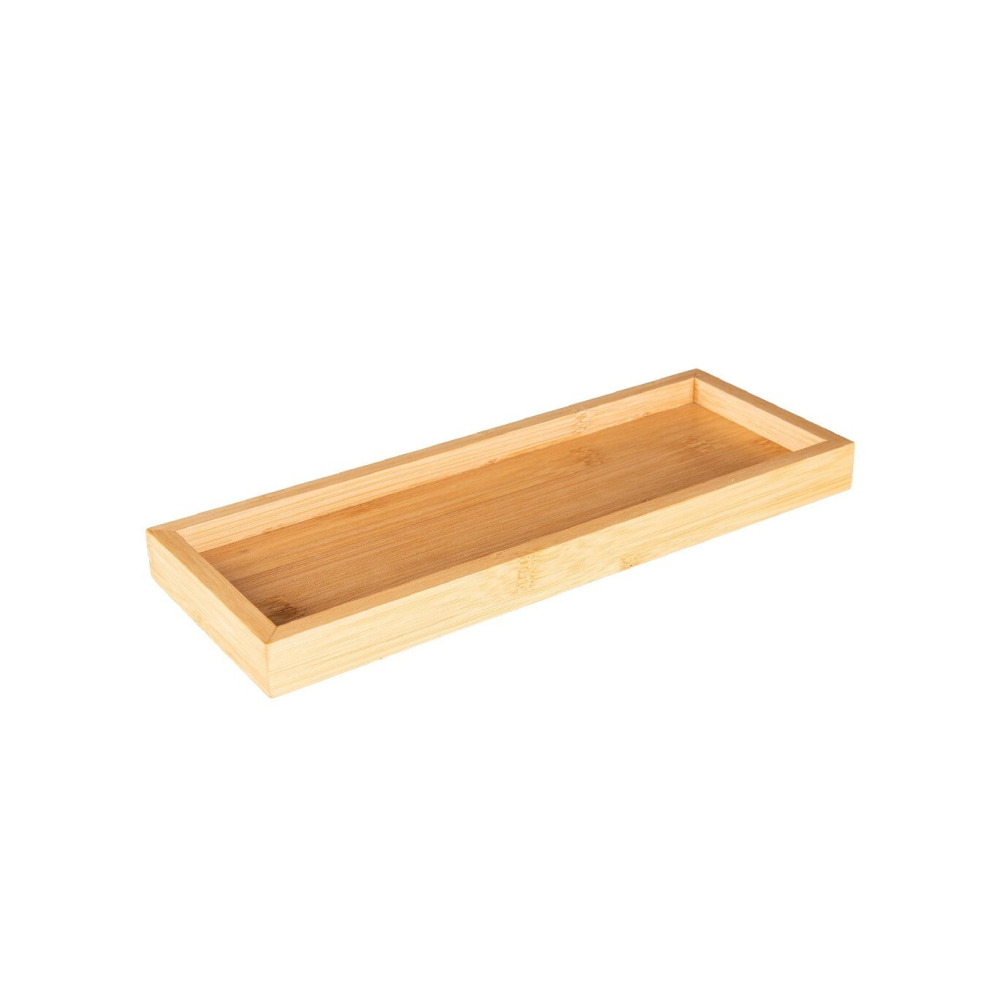 Little Storage Bamboo Rectangle Tray - 1