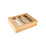 Little Storage Bamboo Sandwich Bag Organizer - 1 miniature