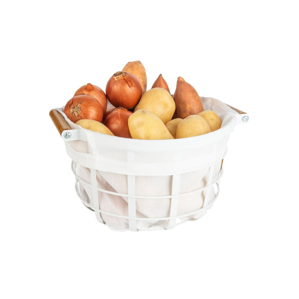 Little Storage Cotton Storage Liner Round Basket - 2