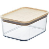 علبة بلاستيكية معاد تدويرها بغطاء خشبي من روزانا بانسينو سعة 3.5 كوب - 1 miniature