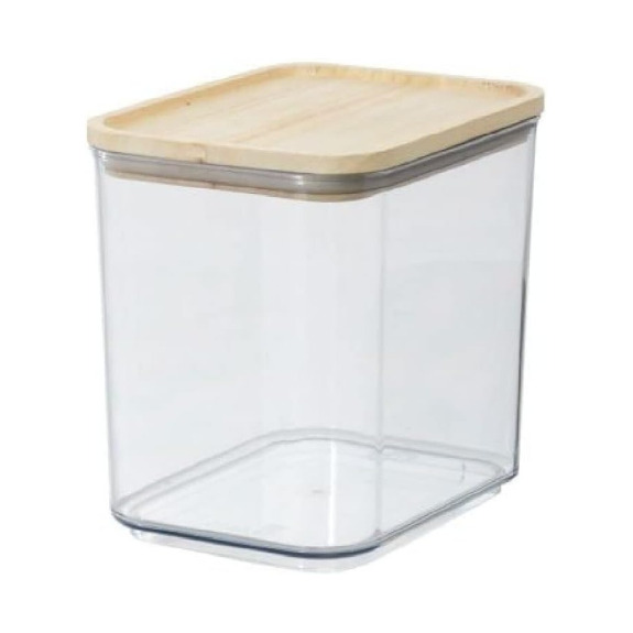 Rosanna Pansino Recycled Plastic Canister with Wood Lid 8.4 Cups