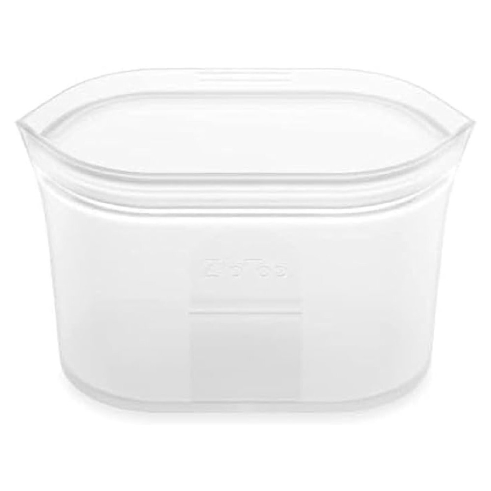 Zip Top 16 oz Reusable Silicon Food Storage Small Bag Dish Frost - 1