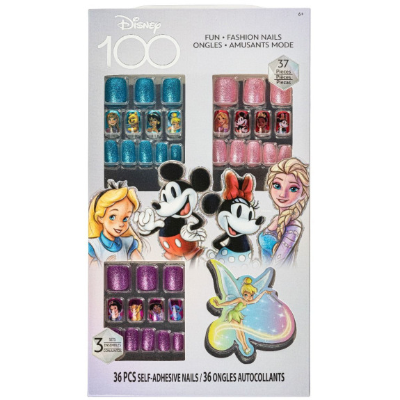 100-Я Годовщина DISNEY - Townley GIRL 36 Pk Нажмите На Ногти Пилочкой