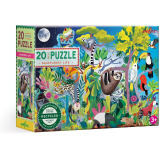 eeBoo Rainforest Life 20 Pieces Puzzle for Education and fun to play for kids. - 1 miniature