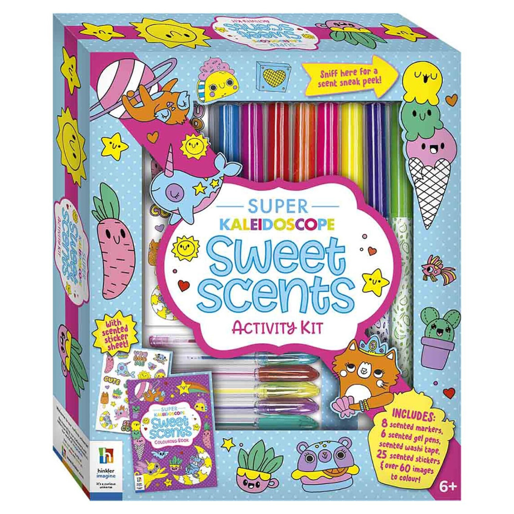 Hinkler Super Kaleidoscope Coloring Sweet Scents Activity Kit - 1