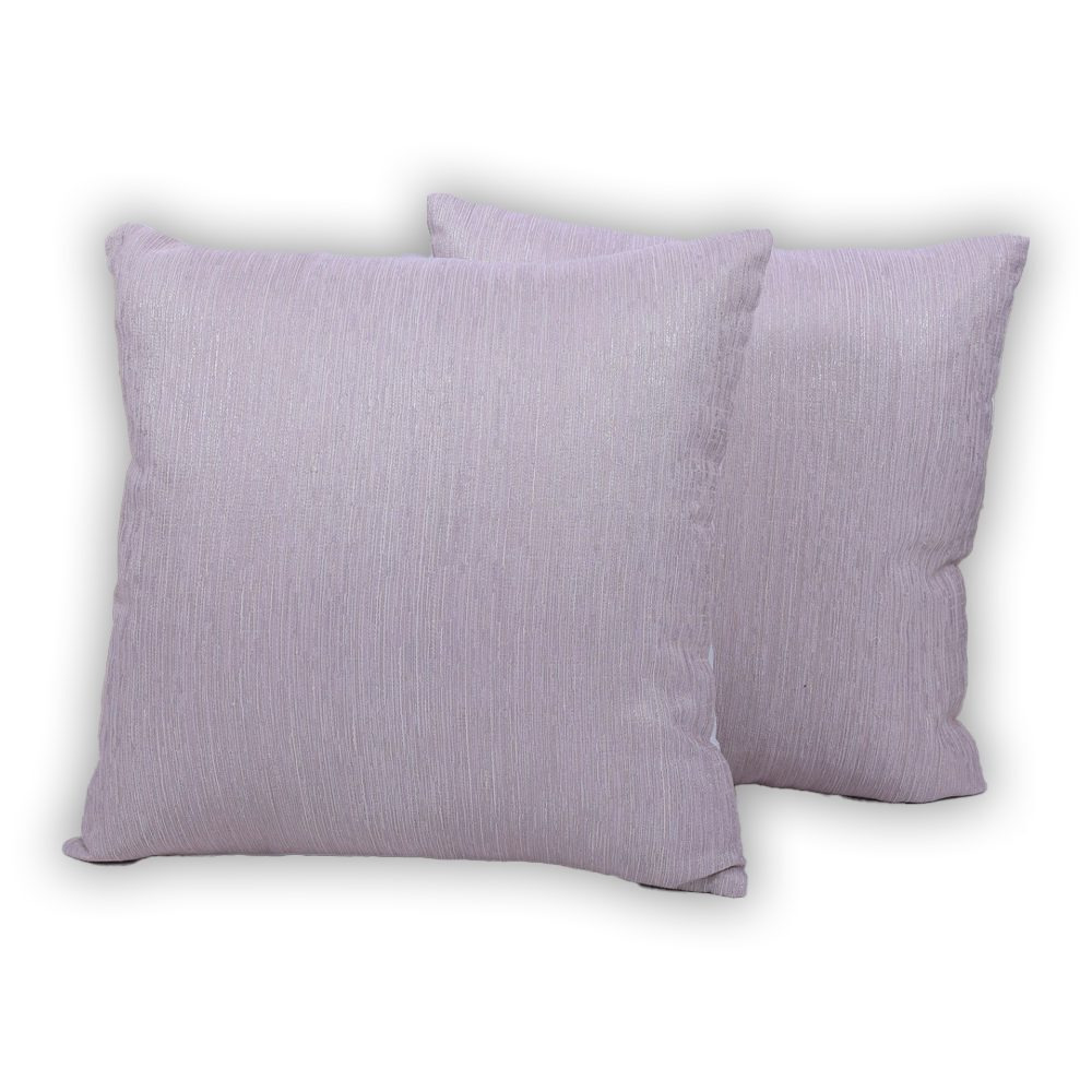 BYFT Satin Blush Pink Blush مقاس 16 × 16 بوصة طقم غطاء وسادة مزخرف مكون من قطعتين - 1