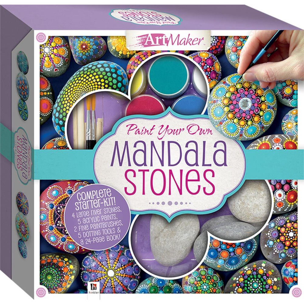 Hinkler Paint Your Own Mandala Stones Box Set - 1