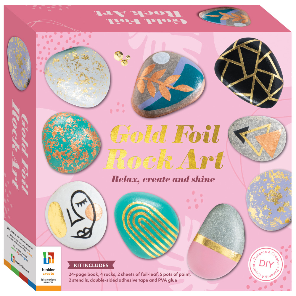 Hinkler Gold Foil Rock Art Kit - 1