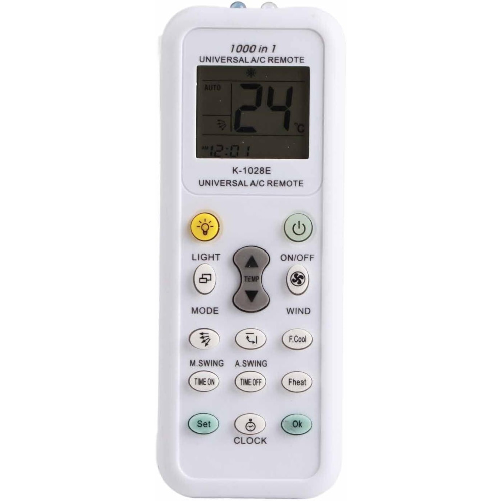 Yunir K-1028E Universal Remote Control Replacement with LCD Screen for Most Brands Air Conditioner - 1