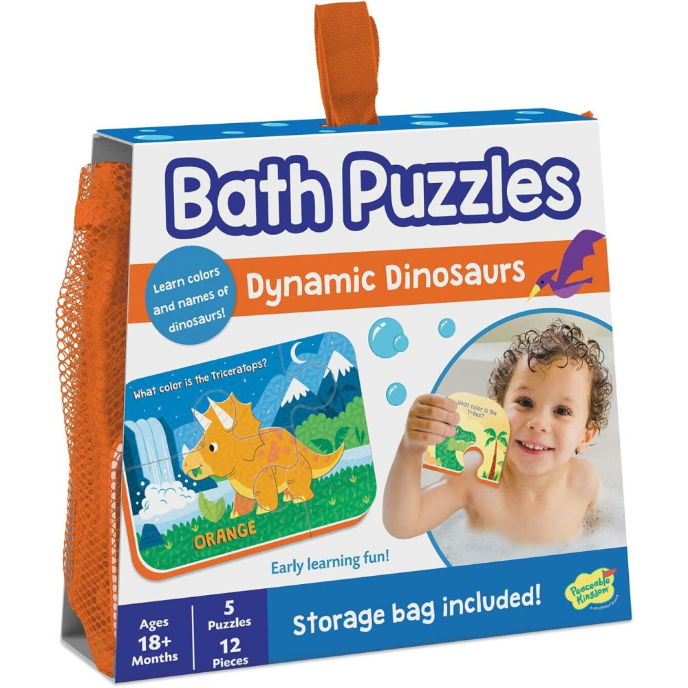 Peaceable Kingdom Dino Saur Bath Puzzle - 1