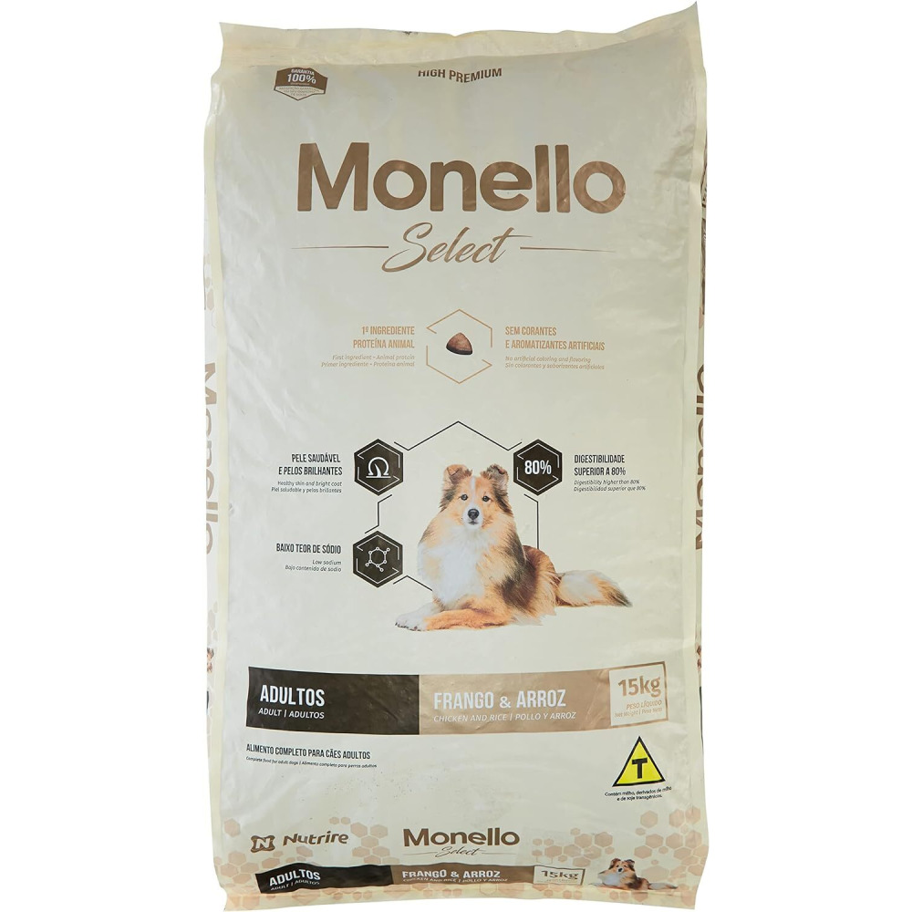 Monello Корм Для Собак с Курицей И РИСОМ - 15 кг - 1