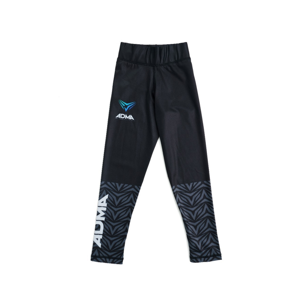 UAEJJ Jiu Jitsu Full Length Leggings, Black, size L - 1