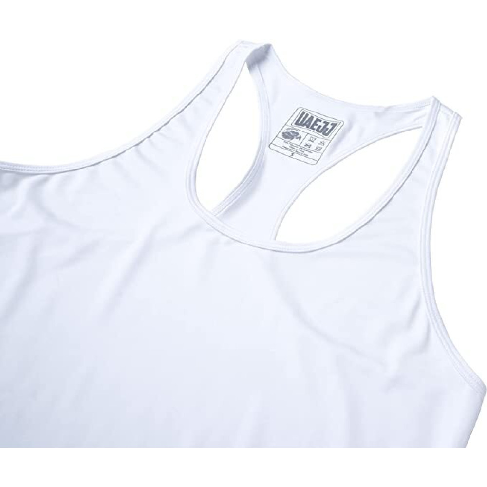 UAEJJ Top Tank for Men, White, size S - 1