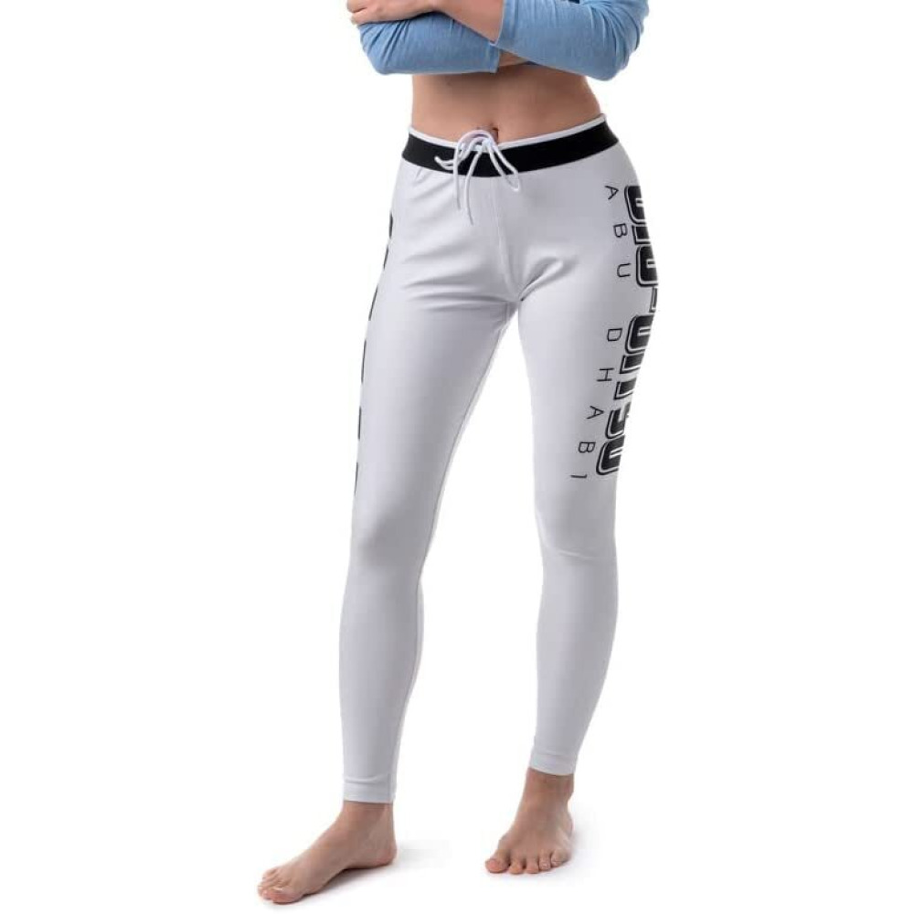 UAEJJ Jiu Jitsu Full Length Leggings for Women, White, size S - 1