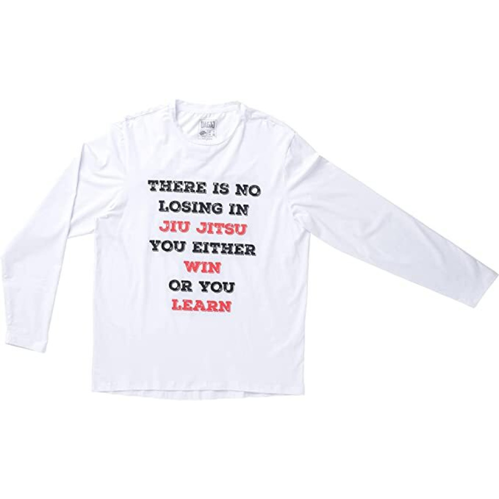 UAEJJ Long Sleeve-ll T-Shirt, White, size L - 1