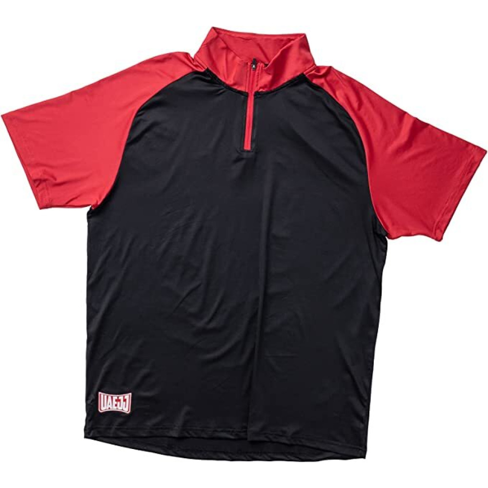 UAEJJ Short Sleeve T-Shirt, Red \& Black, size XS - 1