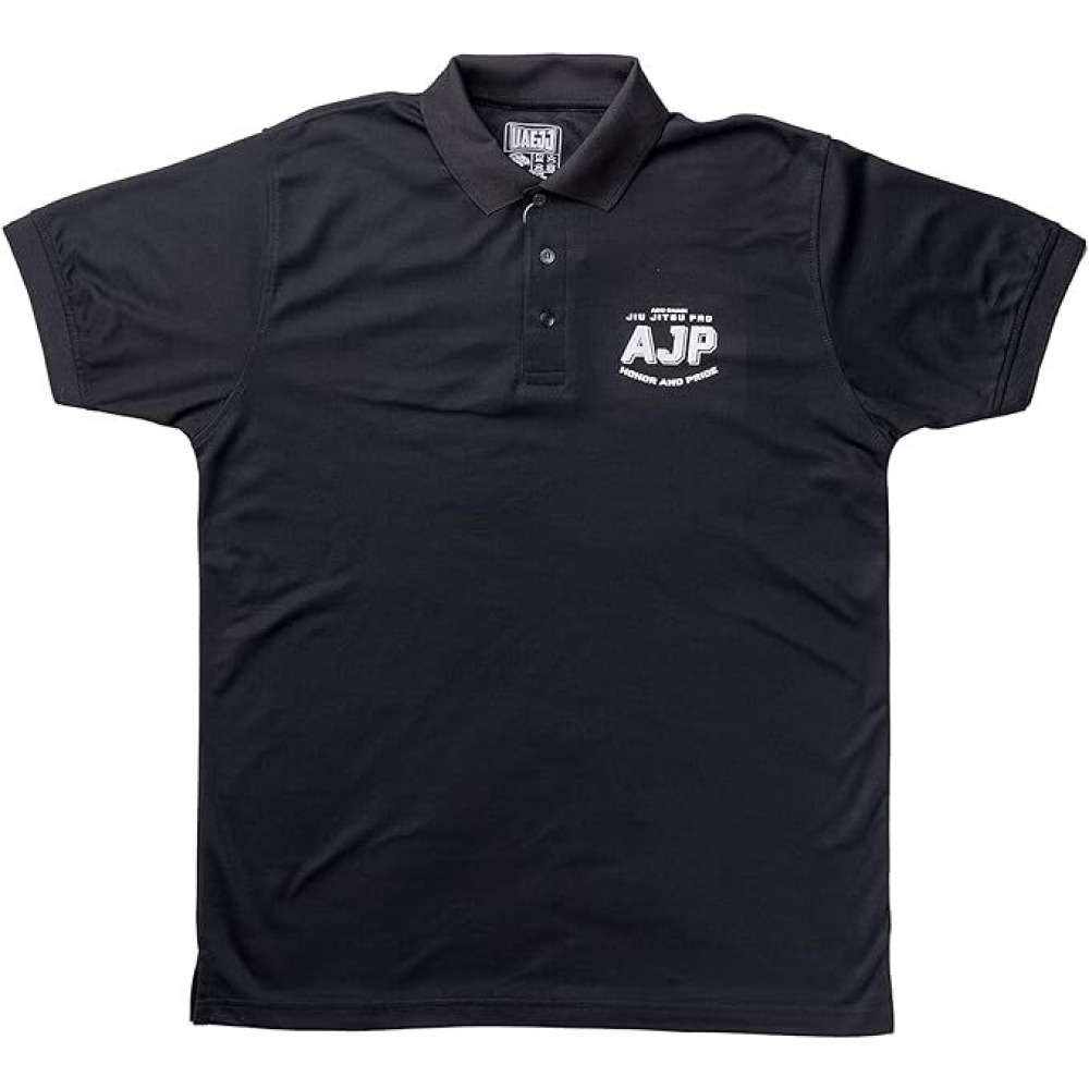 UAEJJ AJP تيشيرت بولو للرجال، اسود، مقاس xl - 1