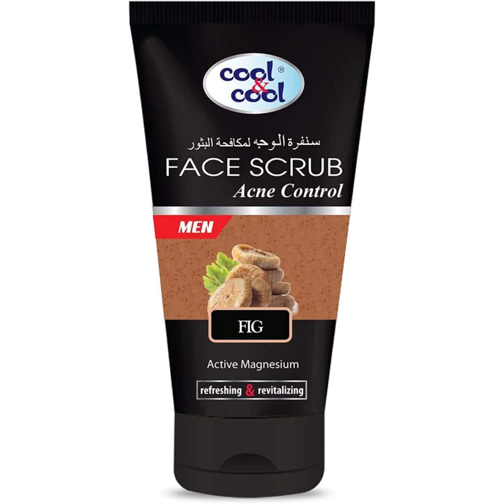 Cool & Cool Acne Control Face Scrub for men - Fig  - 150 ml - 1