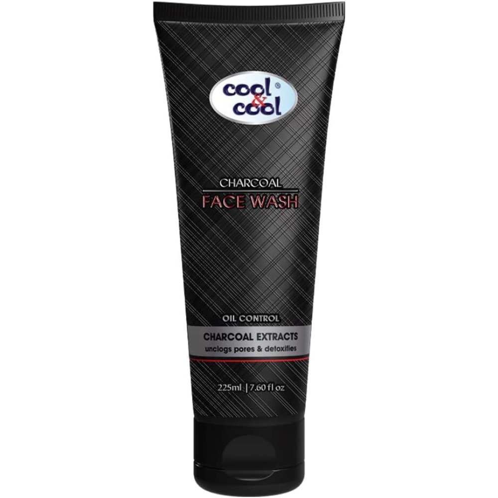 Cool & Cool Charcoal Men's Face Wash 225 ml - 1