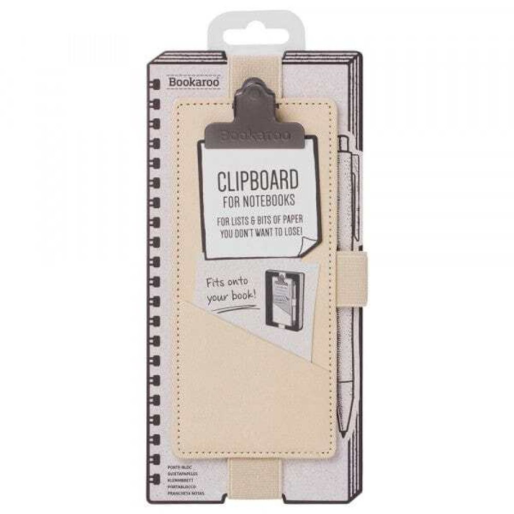 Bookaroo Notebook Clipboard - Cream - 1
