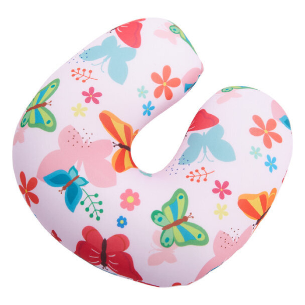 Travelers Club Kids Neck Pillow - Butterflies - 1