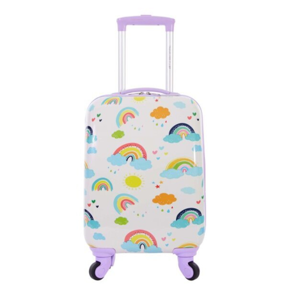 Travelers Club Kids Luggage With 360° 4 Wheel Spinner - Rainbow - 1