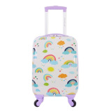 Travelers Club Kids Luggage With 360° 4 Wheel Spinner - Rainbow - 1 miniature