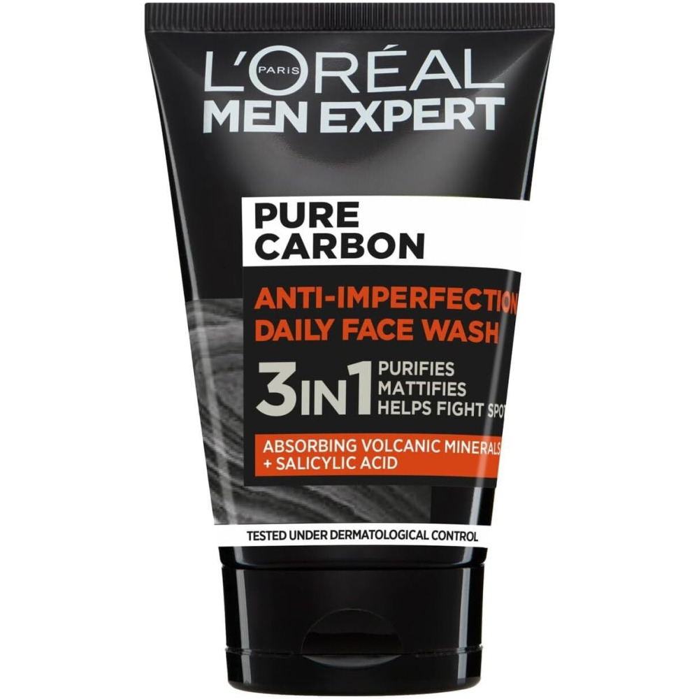 L'Oreal Men Expert Pure Carbon Daily Face Wash, 100 ml - 1
