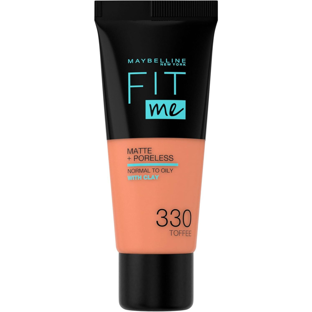 Maybelline New York Fit Me Matte And Poreless Foundation - 330 Toffee, 30 ml - 1