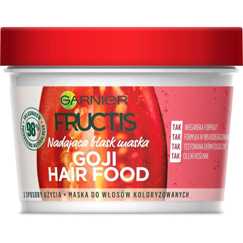 قناع الشعر فروكتس غوجي للشعر المصبوغ من غارنييه 390 مل - 1