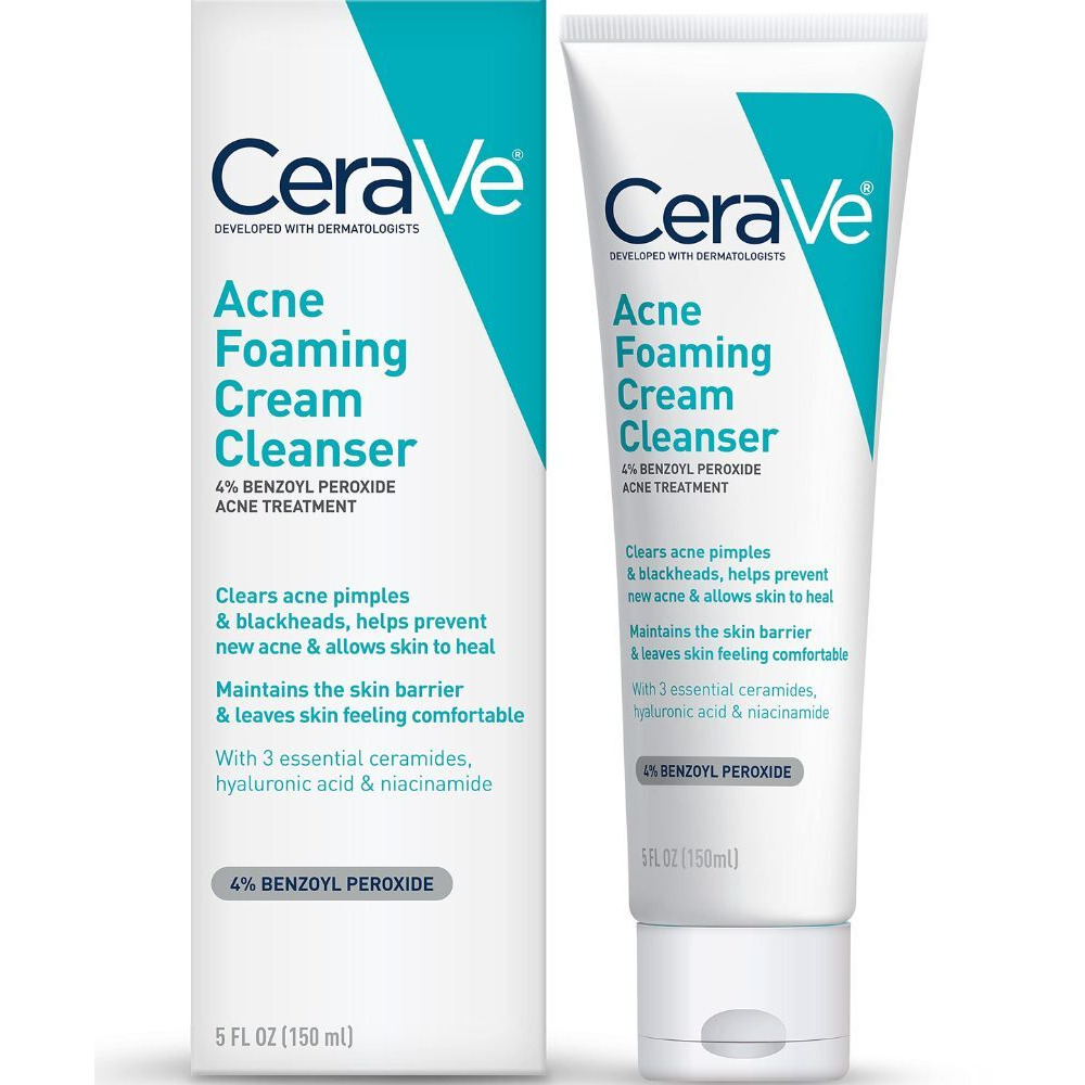 CeraVe Acne Foaming Cream Cleanser 150 ml x 2 pcs - 1