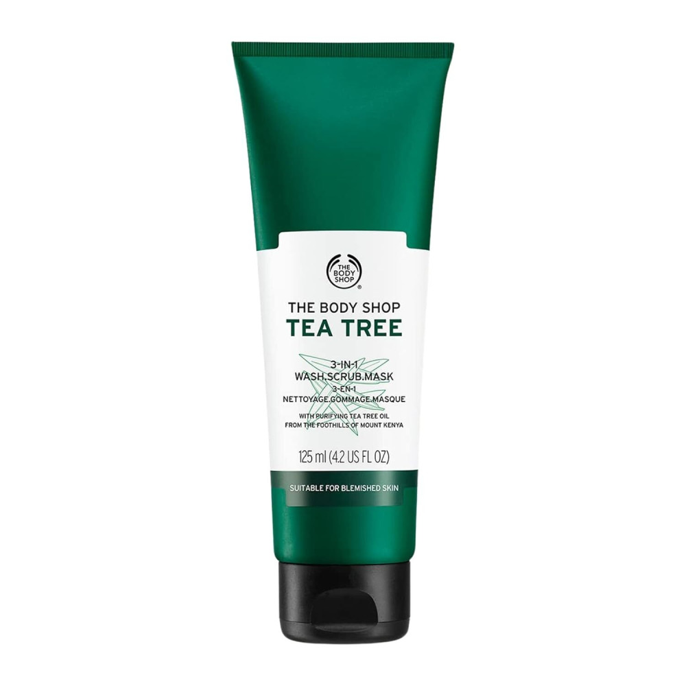 The Body Shop Tea Tree 3-in-1 Wash, Scrub, Mask, 125ml - 1