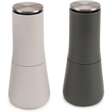 Joseph Joseph Milltop Salt and Pepper Grinder Set with Adjustable Grind Size Coarseness, Dark Gray/White - 1 miniature