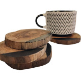 Nordico Wooden Coasters Set 4 - 1 miniature