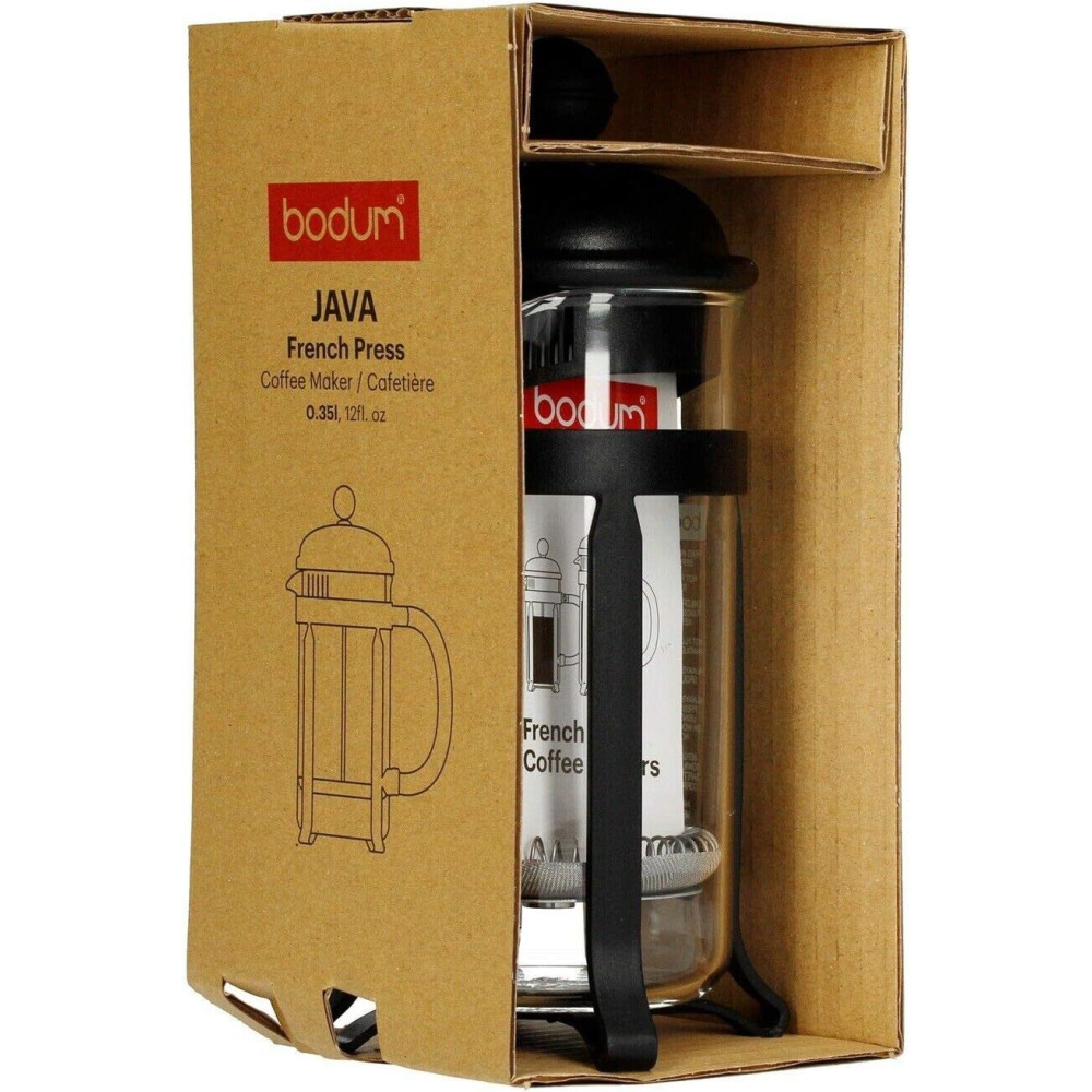 Bodum Java French Press Coffee Maker, Black, 12 oz BD-1903-01 - 2