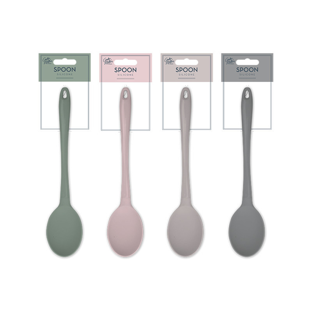Cooke & Miller Silicone Solid Spoon, assorted - 1