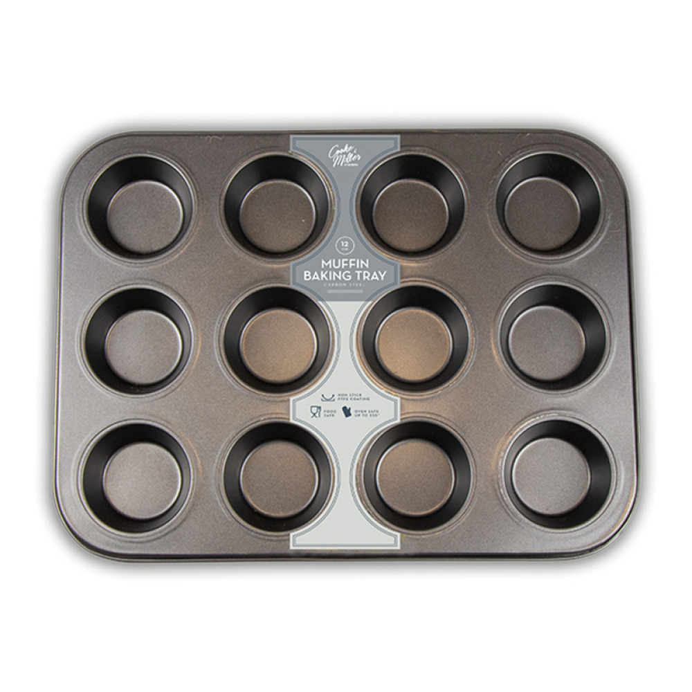 Cooke & Miller 12 Cup Muffin Baking Tray - 1