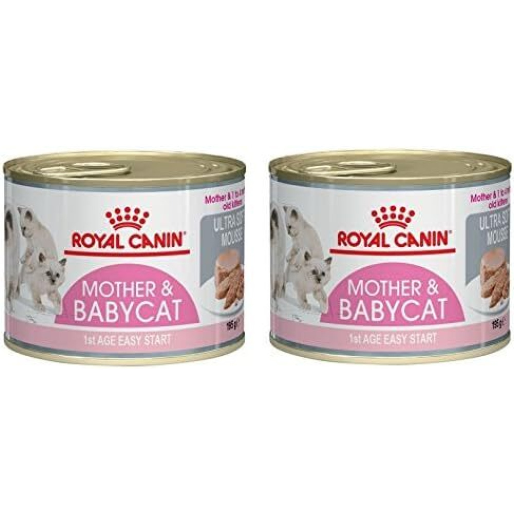 Royal Canin Mother & Babycat 1st Age Easy Start Can 195 g (Pack of 2) - 1