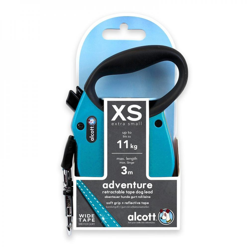 Alcott Adventure retractable leash - Blue - XS - 1