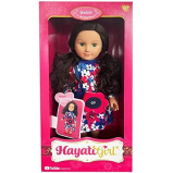 Hayati Girl / Fashion Doll Jeedah In Blooming Dress 18 Inches, Blue/Red, Tp100322 - 3 miniature