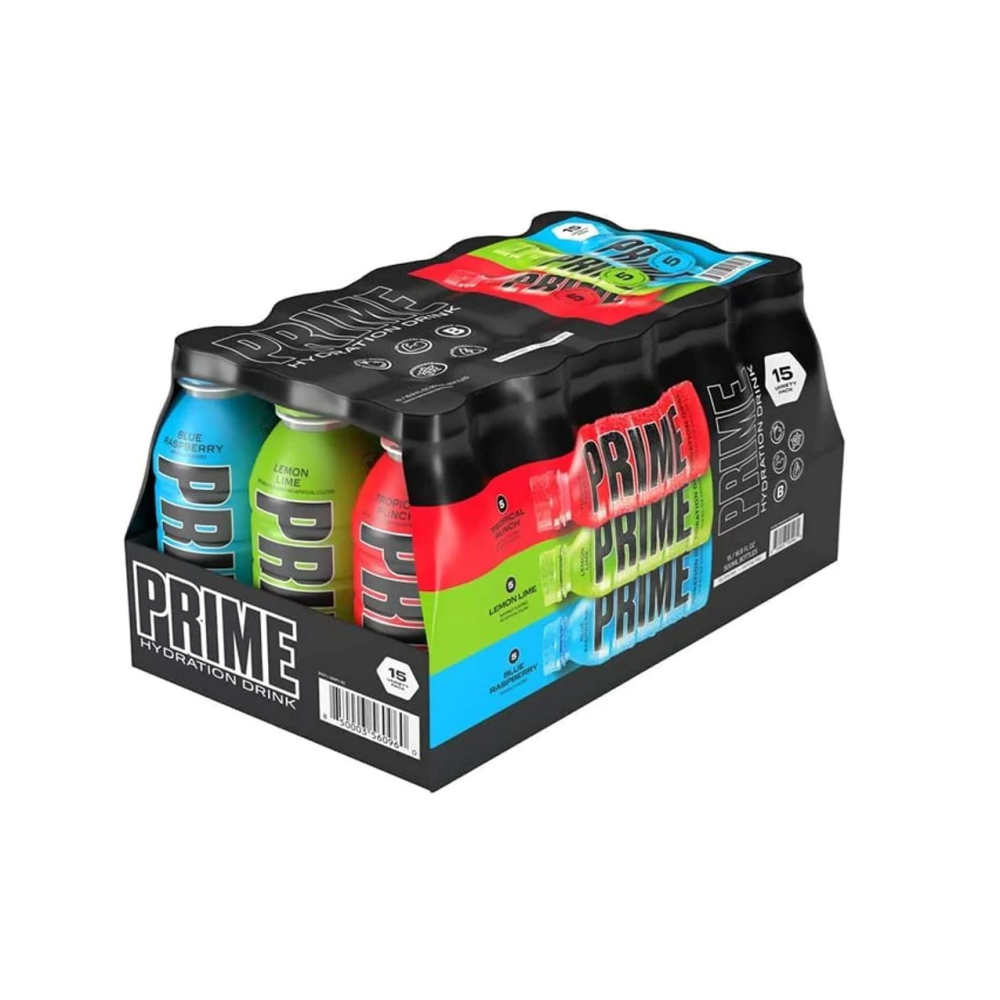 Prime Hydration, Zero Sugar Variety Pack, 15*500 ml - 1