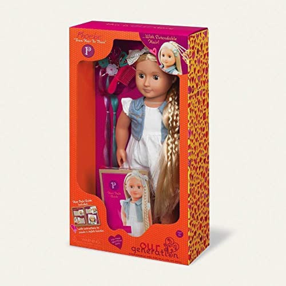 Our Generation BD31055 Phoebe Fashion Doll, Various - 2
