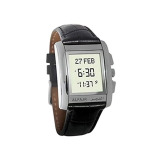 Digital Watch Al Fajr Men's Water Resistant Leather WS-06L - 30 mm - Brown - 1 miniature