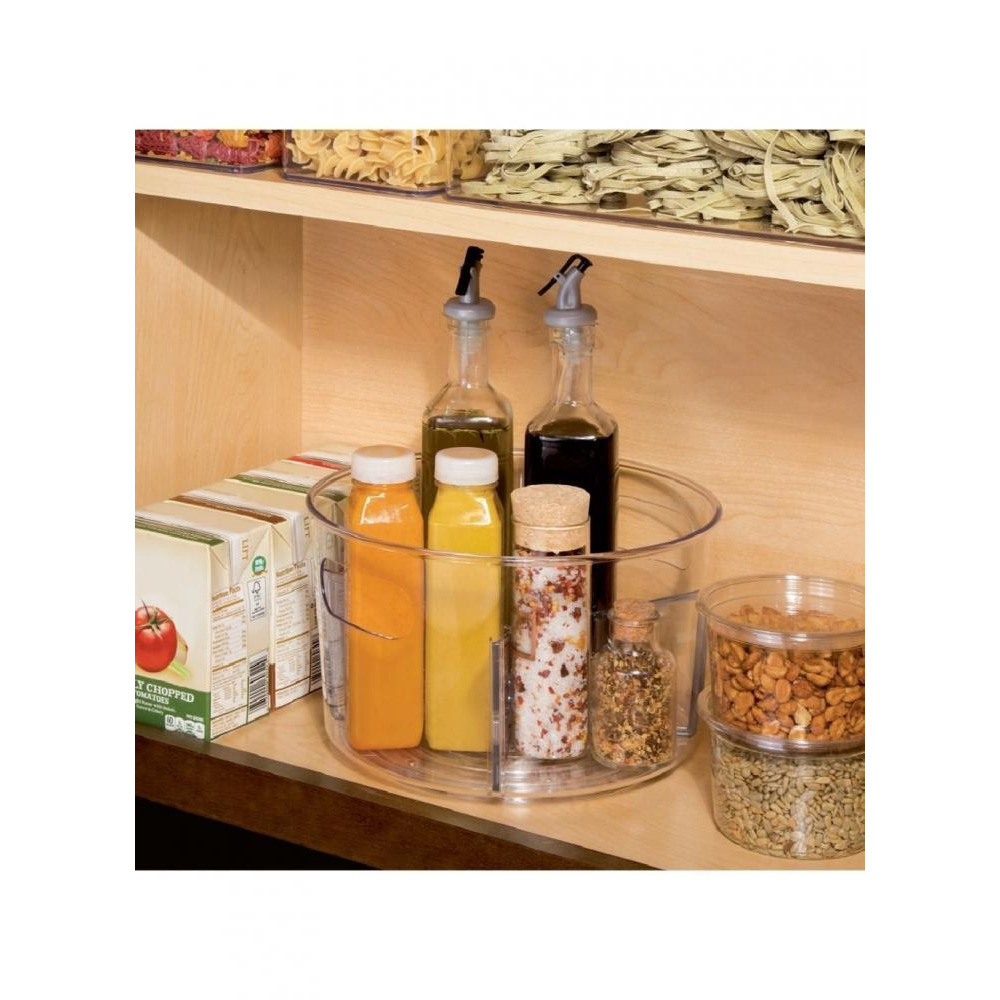 Interdesign Linus Customizable Turntable 10.5 x 10.5 x 6.4 inch Clear - 4