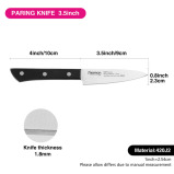 Fissman 3.5''Paring TANTO (3Cr13 steel) - 4 miniature