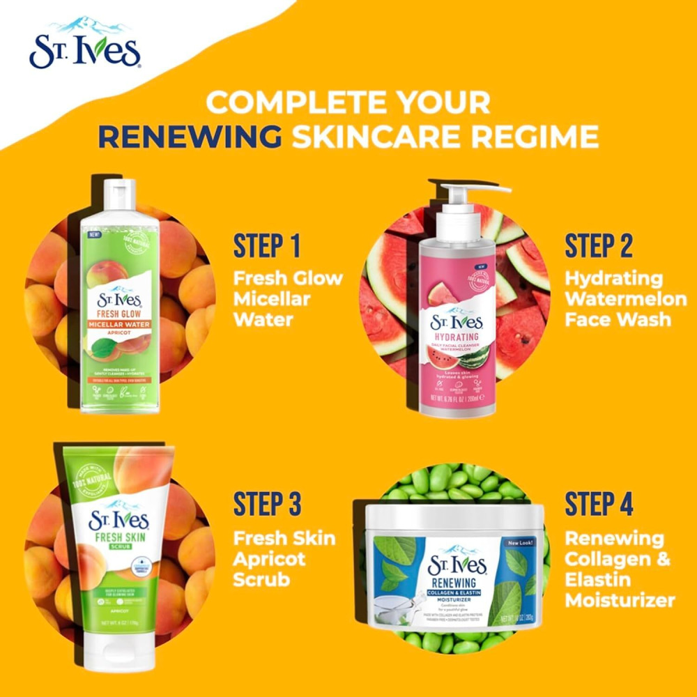 St. Ives Renewing Skin Collagen Elastin Facial Moisturizer, 283 g, Pack of 2 - 5