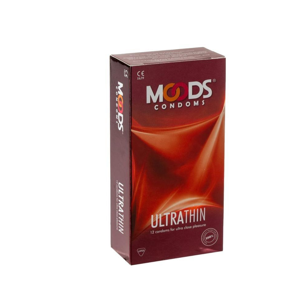 Moods Ultra Thin Condoms, 12 Pieces - 1