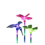 Exhart Solar Acrylic Hummingbird Garden Stake - 2 miniature