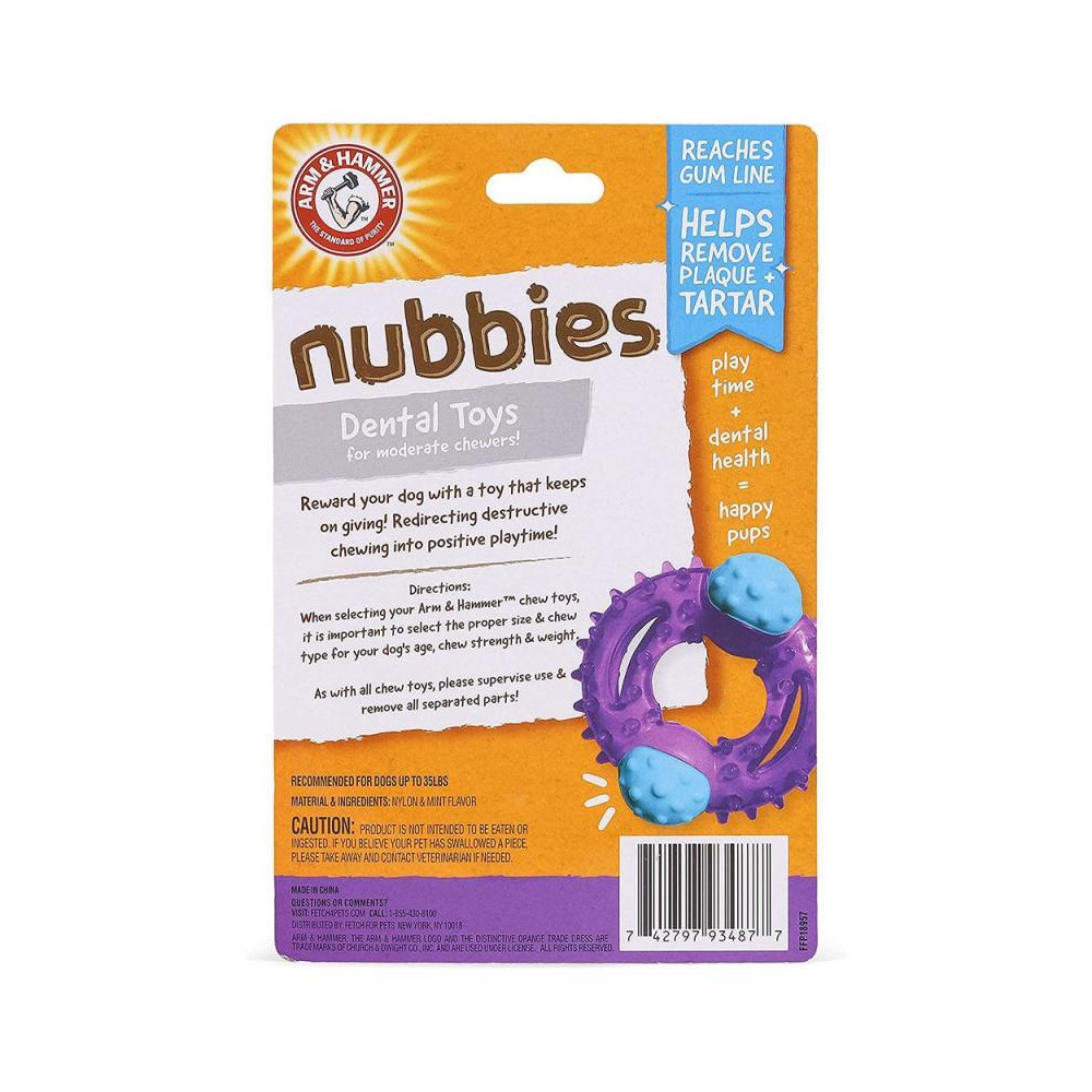 Arm and Hammer Pets Nubbies Orion Dog Dental Toy with Baking Soda - 2
