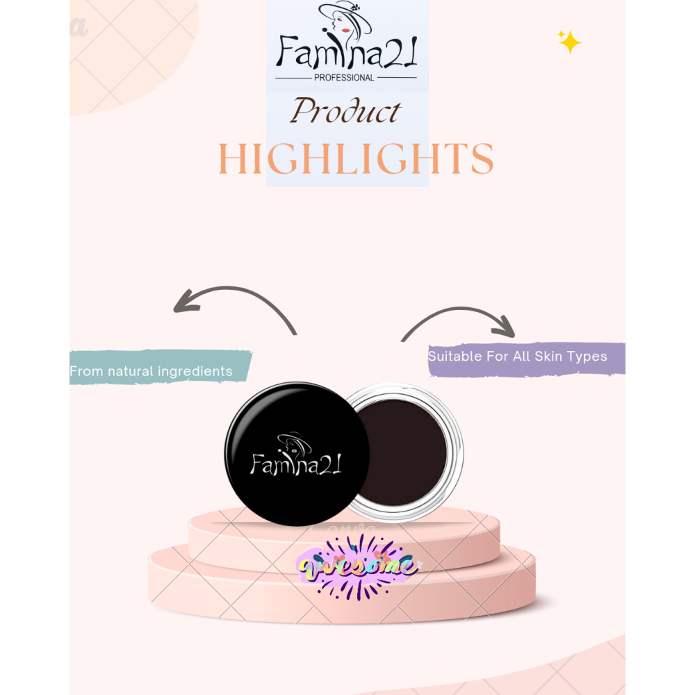 جل الحواجب فامينا 21 5 جم (شوكولاتة) - 2